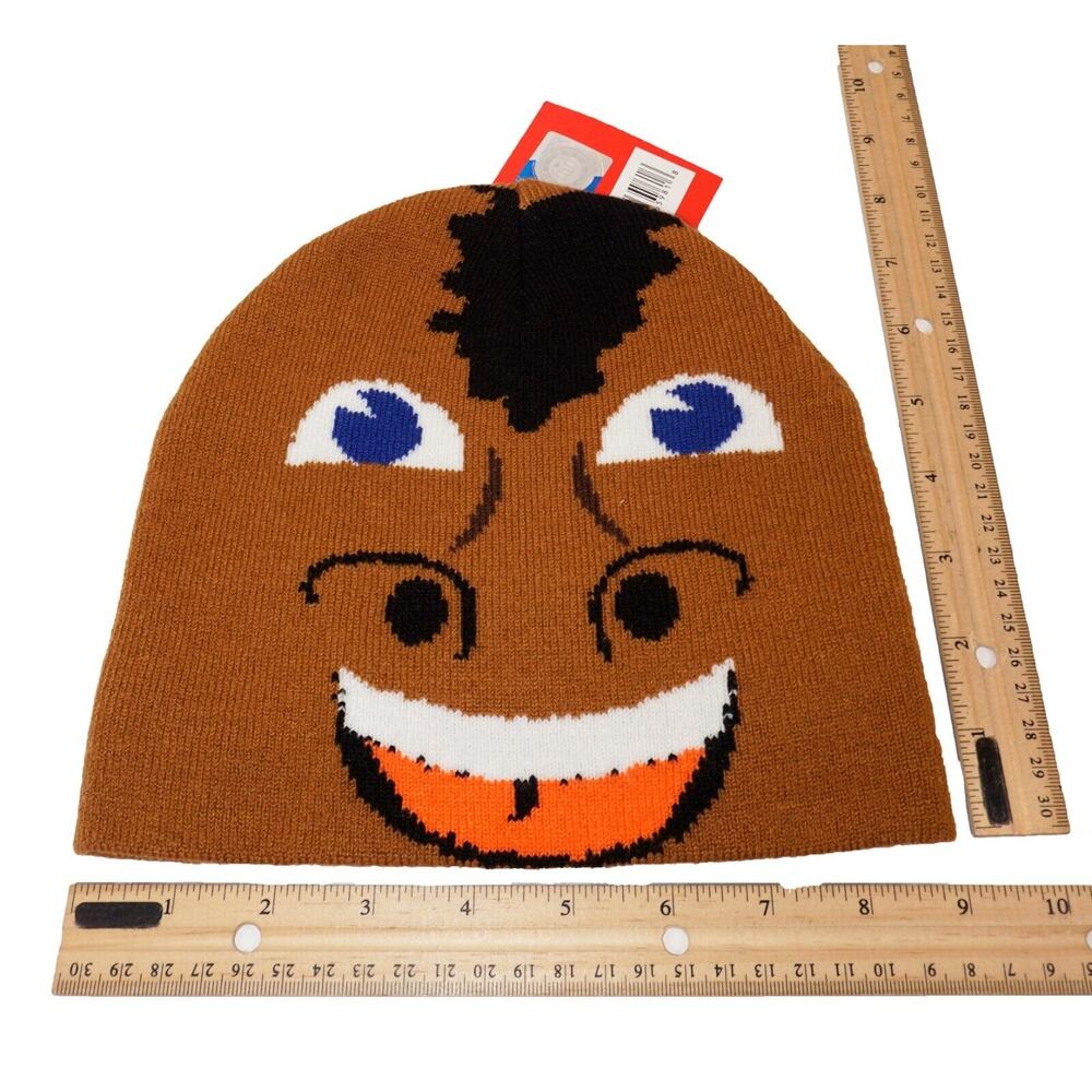 Vintage Boise State University Broncos Mascot Beanie Cap - NCAA Toque Hat 2012